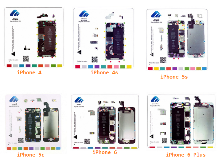 Tapis Magnétique De Réparation Pour IPhone 8 Plus - Avec Patron De Démontage - Marque XTREME - Neuf