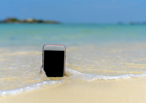 Téléphone tombé dans l'eau