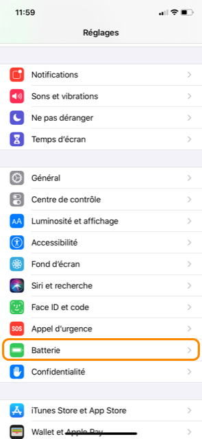 autonomie batterie iPhone
