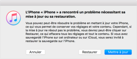 Restaurer iPhone