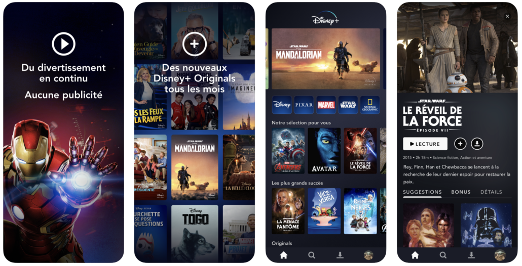 image application Disney+