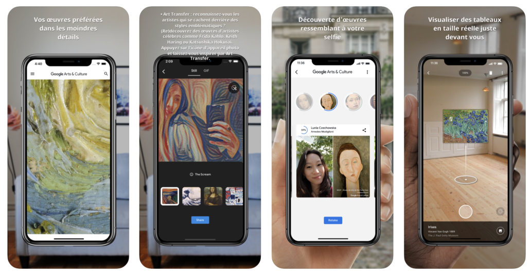 image application google arts et culture