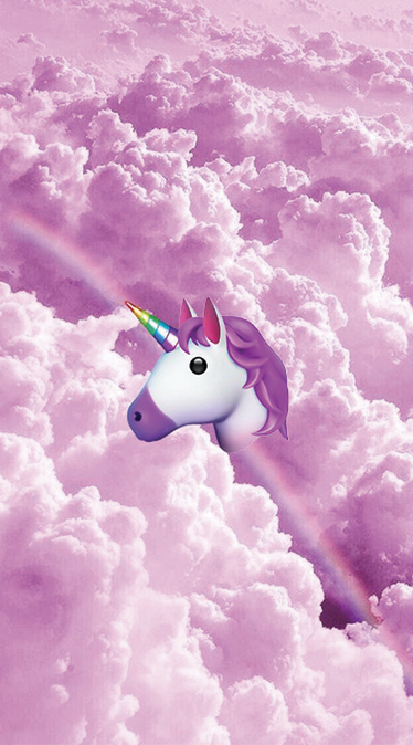 Fond d'écran emoji licorne