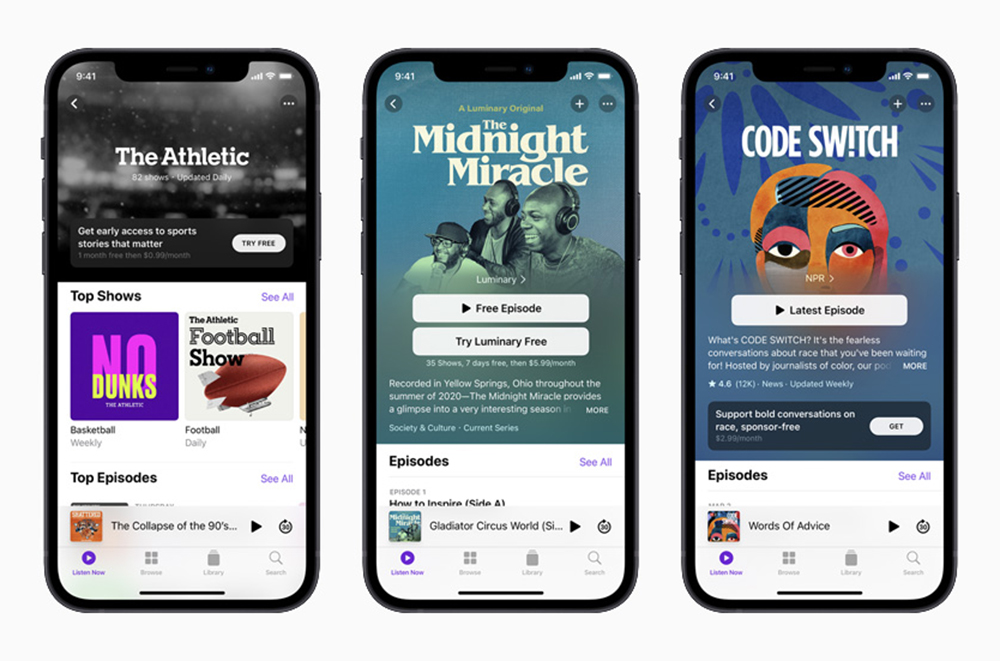 apple podcast nouveauté