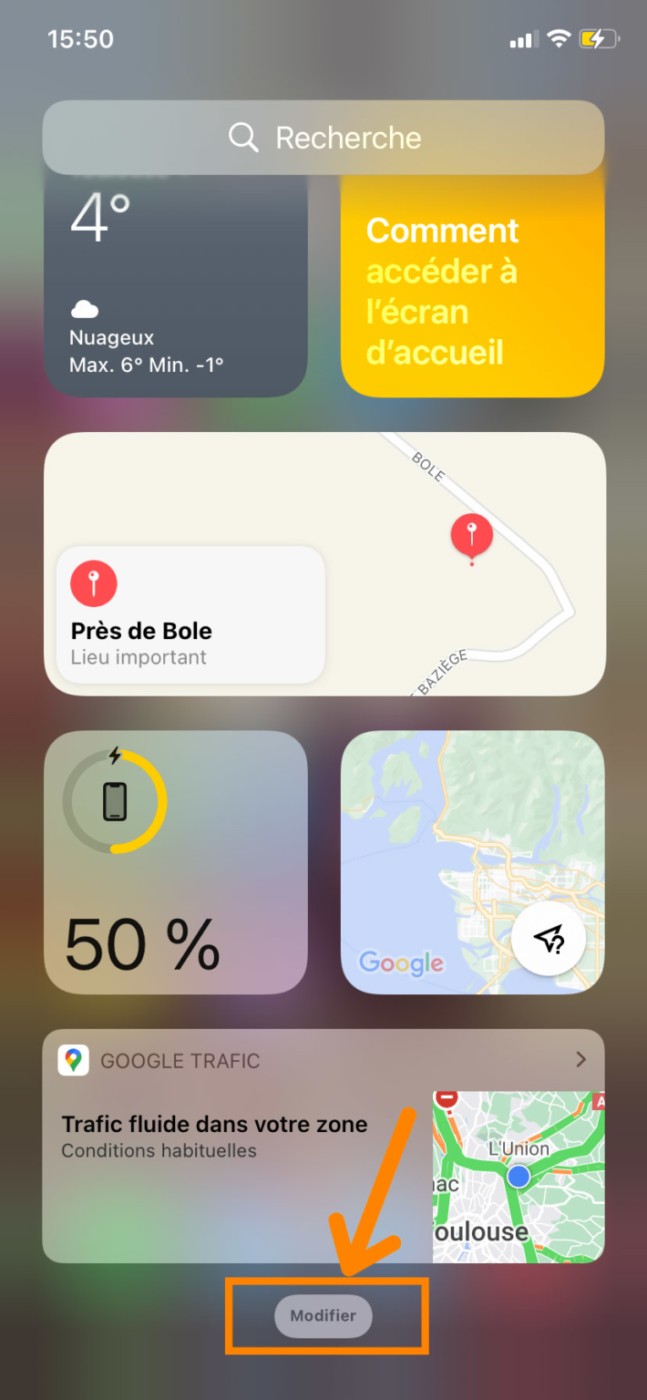 Widget iPhone